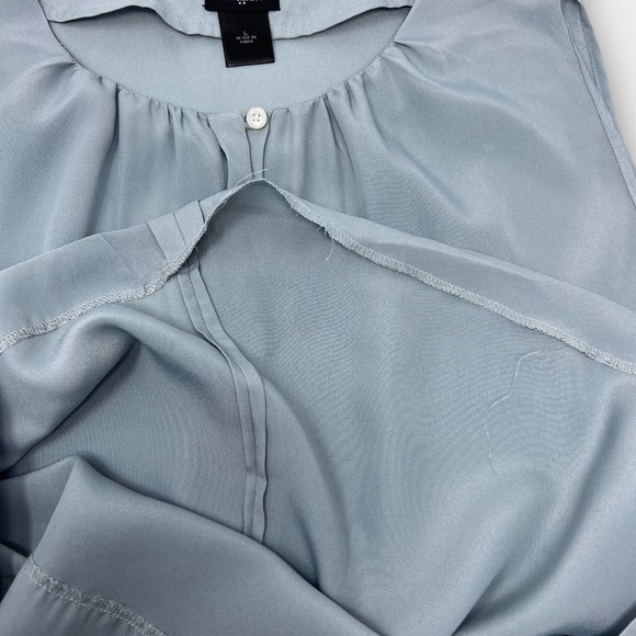 Ann Taylor (L) Polyester Silk Sleeveless Blouse Tank Top - Picture 5 of 9